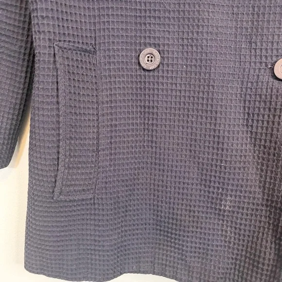 Kenneth Cole Men's Gray Double Breasted Long Sleeve Pea Coat Jacket Medium - Picture 5 of 15